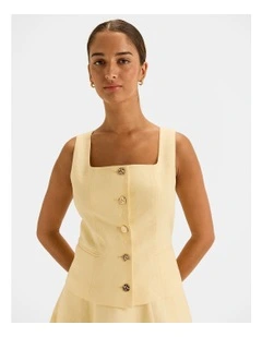 Norah Vest in Buttercup Yellow