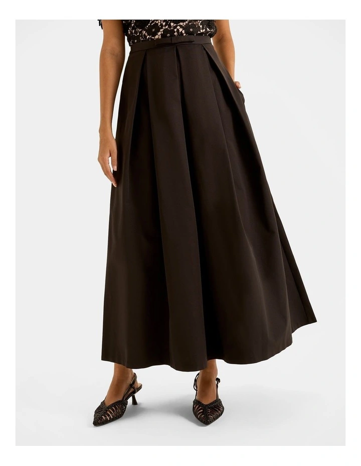 Bloom Maxi Ball Skirt in Black image 3