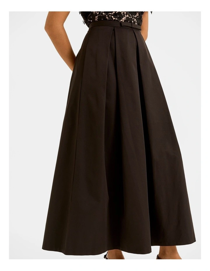 Bloom Maxi Ball Skirt in Black image 4