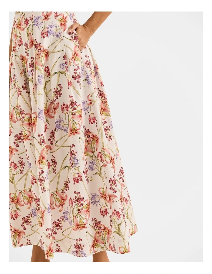 Tropics Maxi Skirt in Ivory image 4