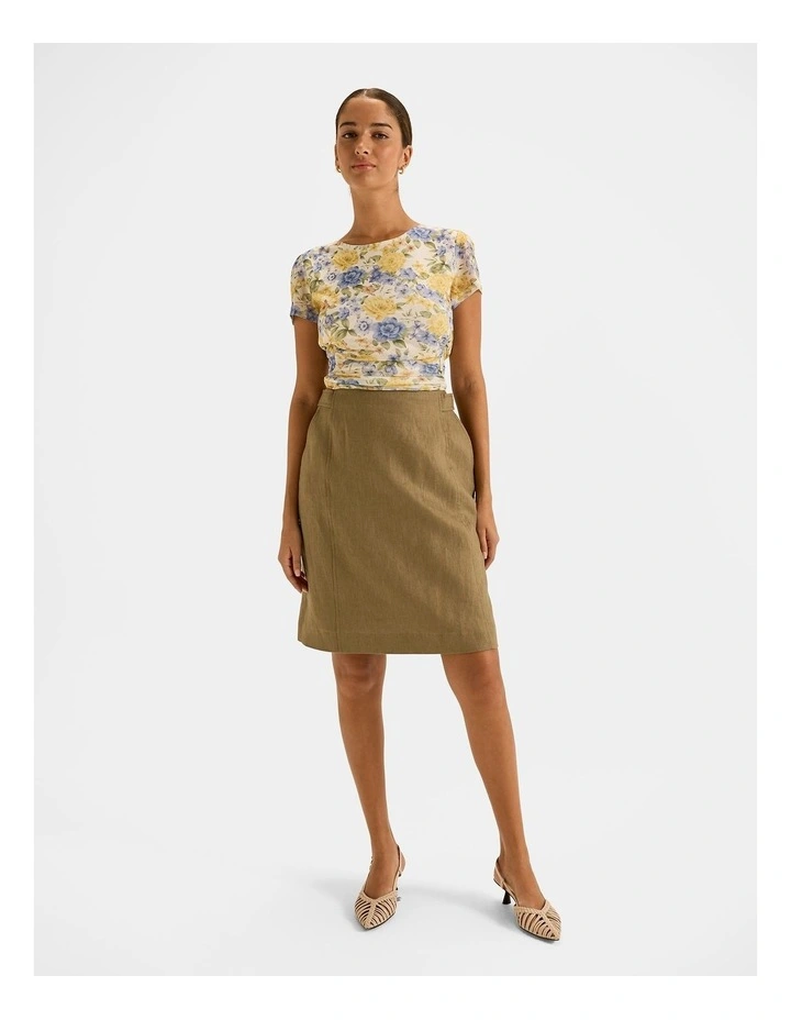 Elba Mesh Top in Ivory image 6