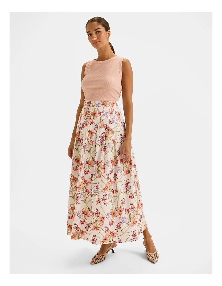 Olivia Ribbed Tank Top in Sunset Rose image 6