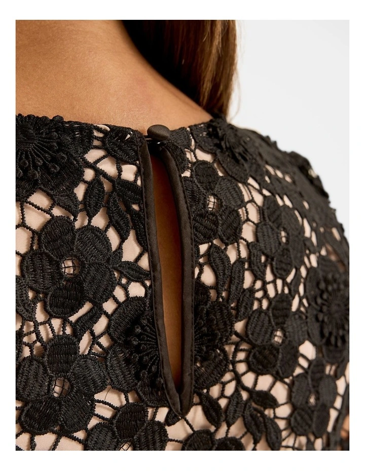 Bloom Lace Top in Black image 3