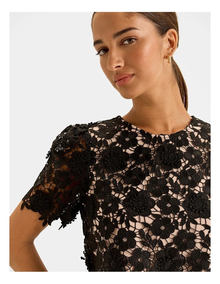 Bloom Lace Top in Black image 4