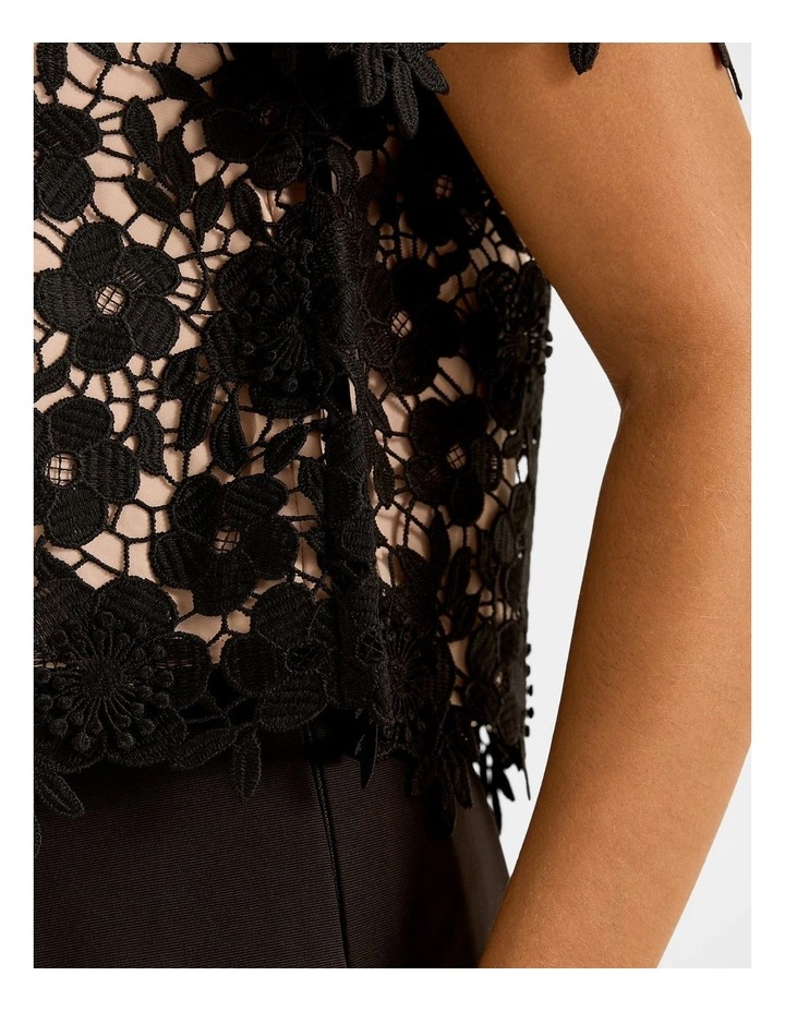 Bloom Lace Top in Black image 5