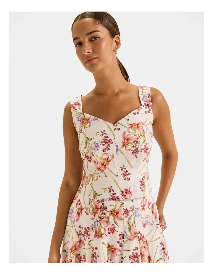 Tropics Crop Top in Ivory image 1