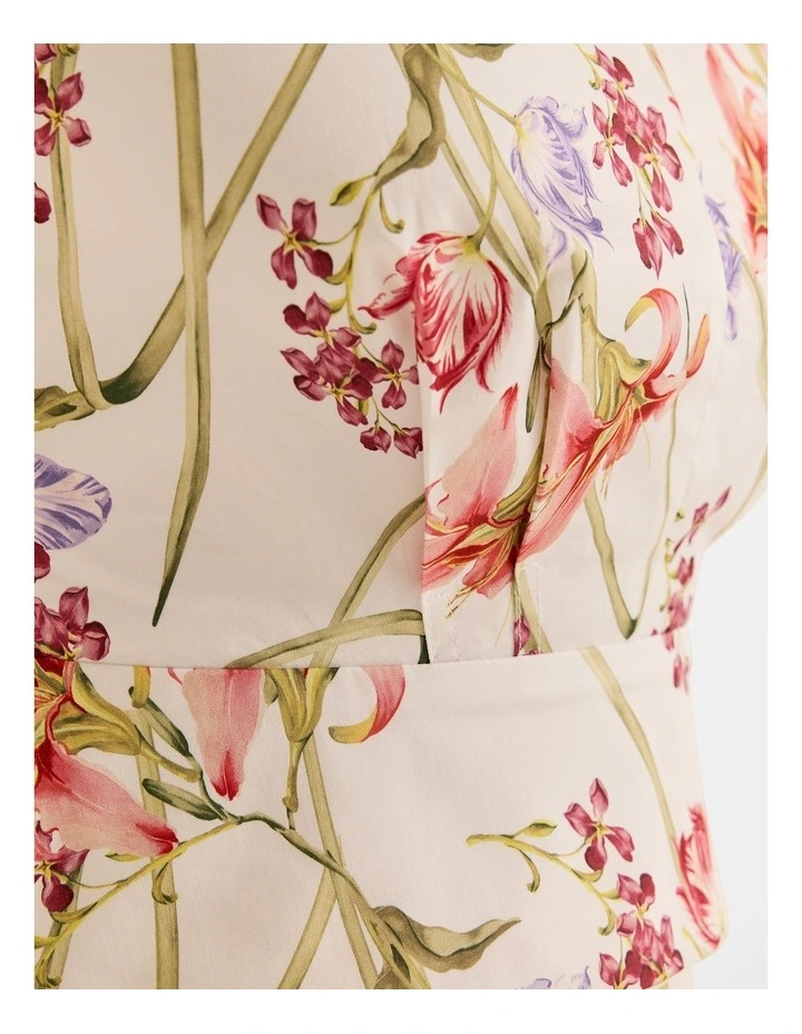 Tropics Crop Top in Ivory image 5