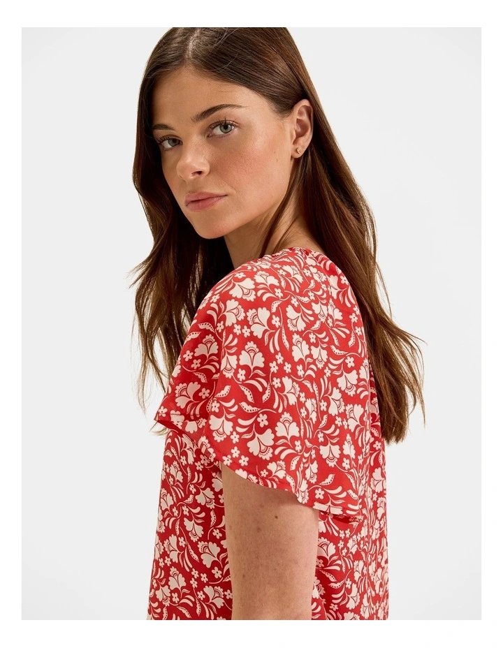 St Lucia Blouse in Hibiscus image 4