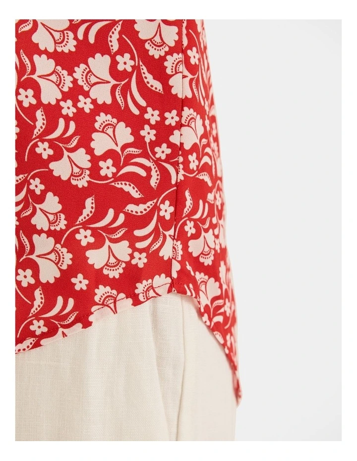 St Lucia Blouse in Hibiscus image 5