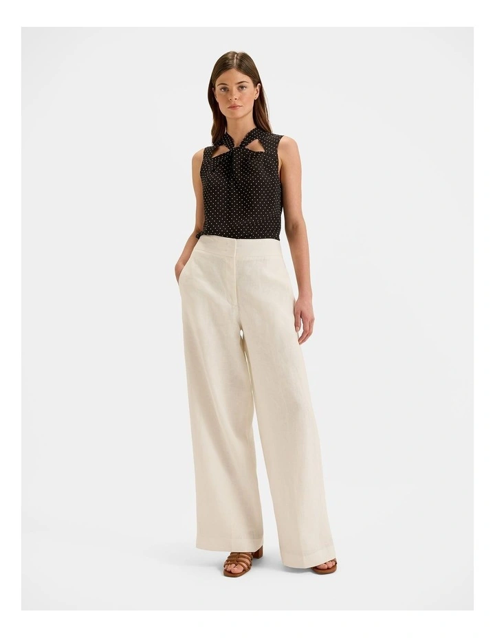 Zoe Spot Top in Black image 6