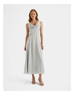 Montague Cowl Neck Dress in Honeydew