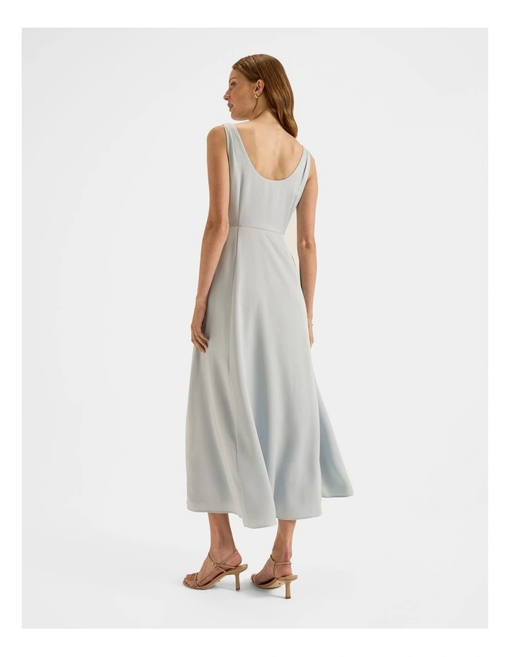 Montague Cowl Neck Dress in Honeydew image 2