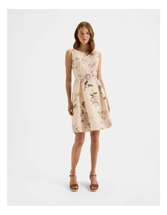 Sunset Rose Floral Dress in Multi