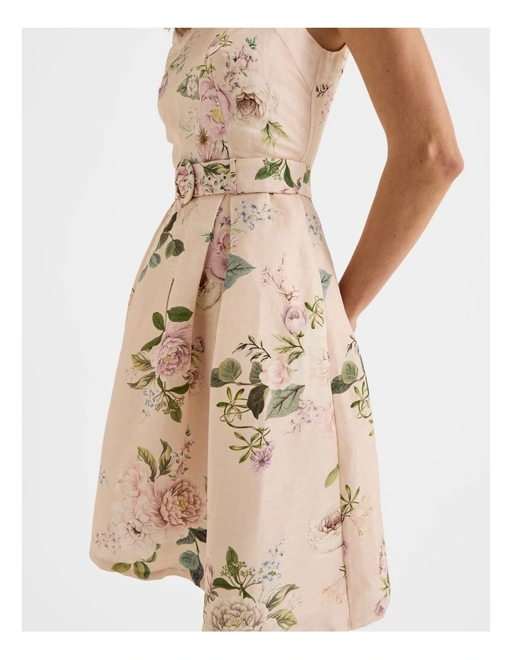 Sunset Rose Floral Dress in Multi image 4