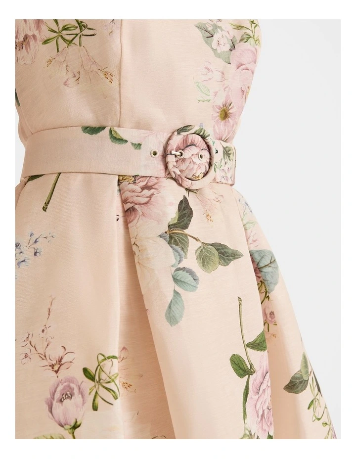 Sunset Rose Floral Dress in Multi image 6