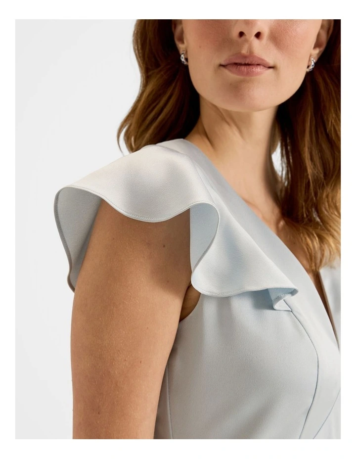 Montreal Flounce Sleeve Dress in Honeydew image 4