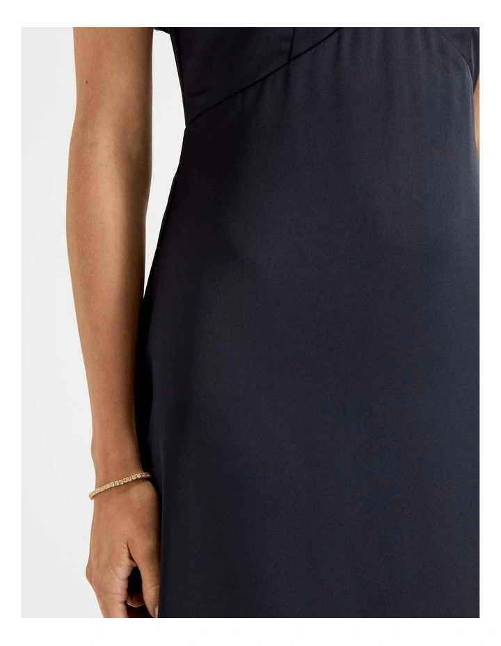 Montreal Flounce Sleeve Dress in Ink image 5