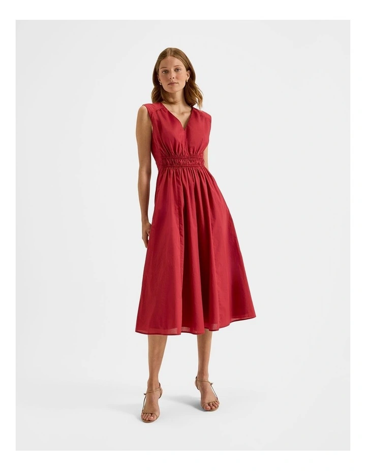 Bora Midi Dress in Rumba Red image 1
