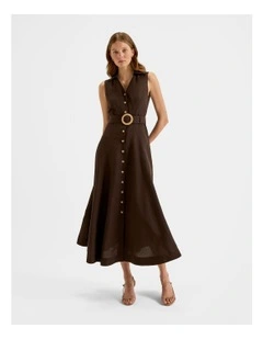 Hamilton Shirt Dress in Coffee