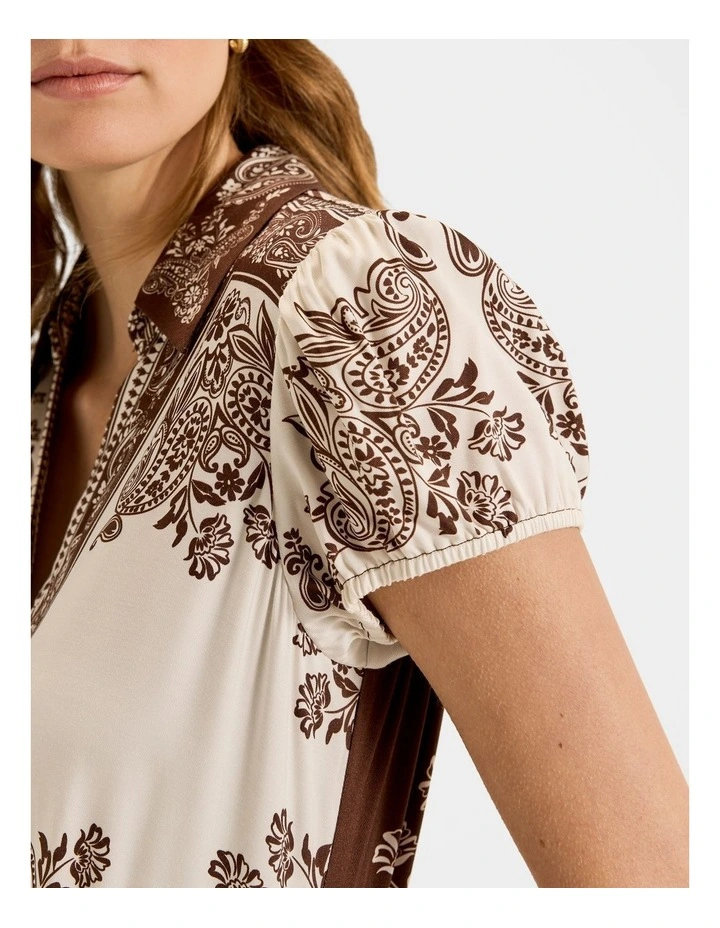 Trinity Shirt Dress in Chocolate image 4