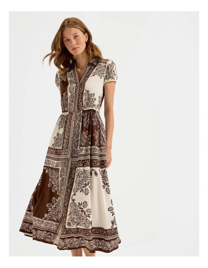 Trinity Shirt Dress in Chocolate image 6