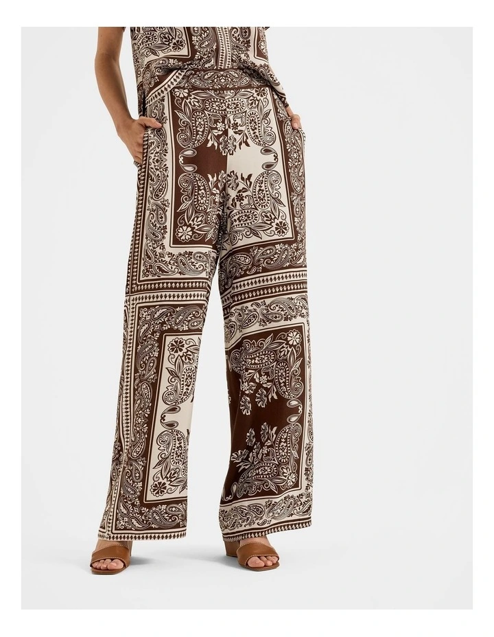 Trinity Palazzo Pants in Chocolate image 1
