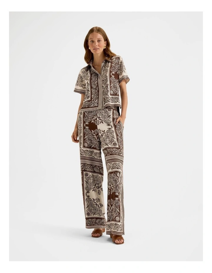 Trinity Palazzo Pants in Chocolate image 3