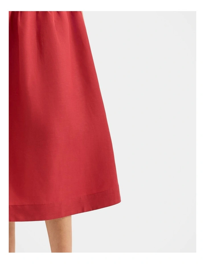 Hamilton Midi Skirt in Rumba Red image 6