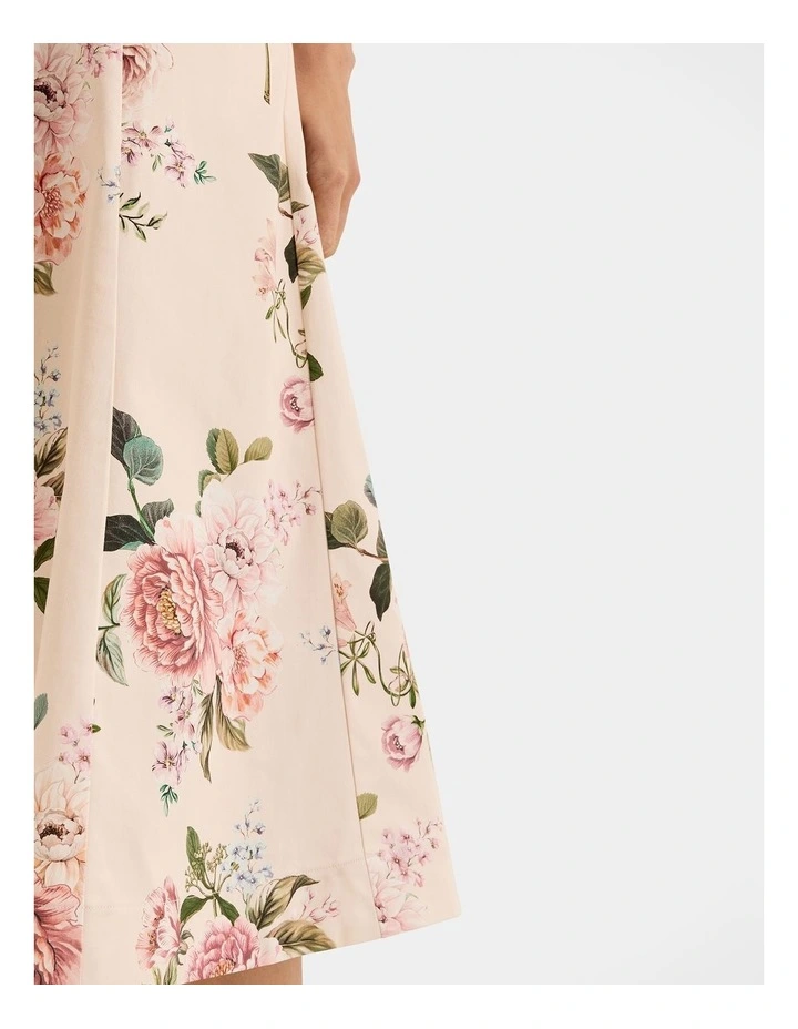 Sunset Rose Midi Skirt in Multi image 5