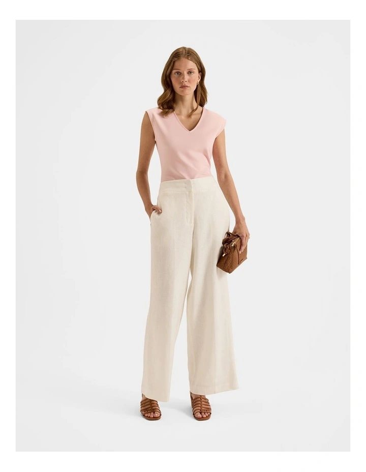 Kimora Ponte Top in Camelia Pink image 6