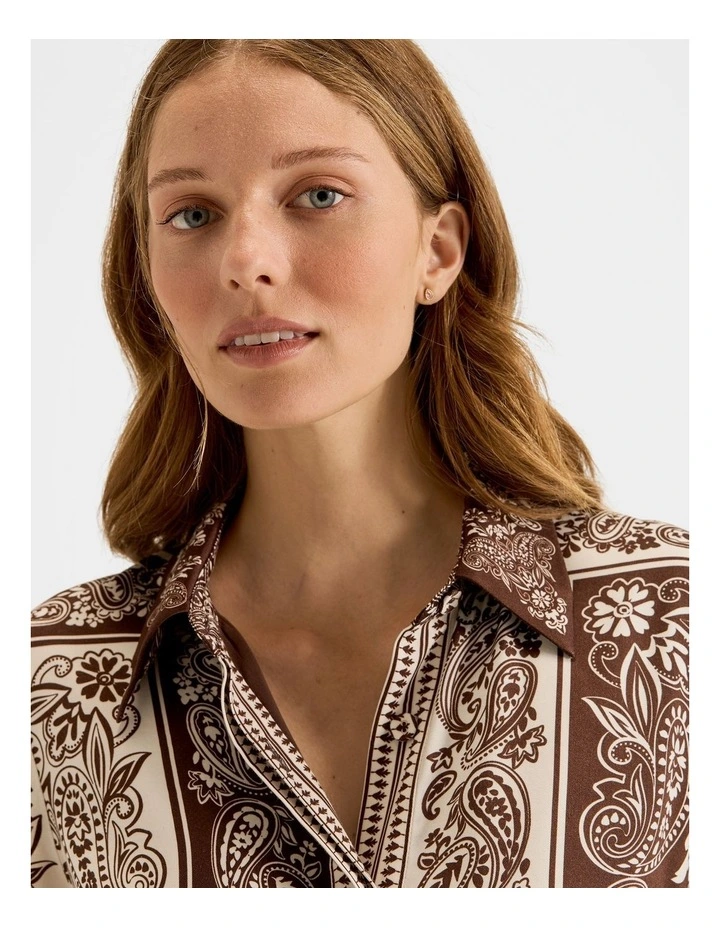 Trinity Shirt in Chocolate image 3