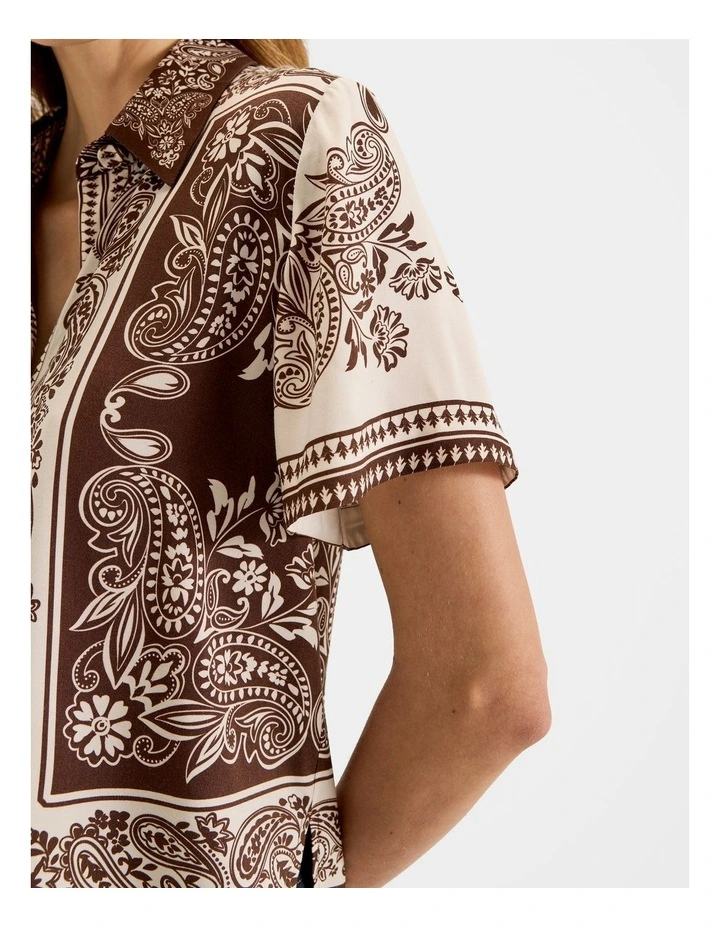 Trinity Shirt in Chocolate image 4