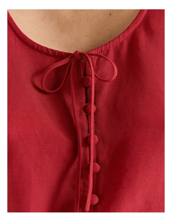 Hamilton Blouse Top in Rumba Red image 5