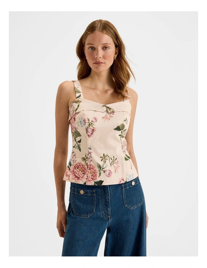 Sunset Rose Top in Multi image 1