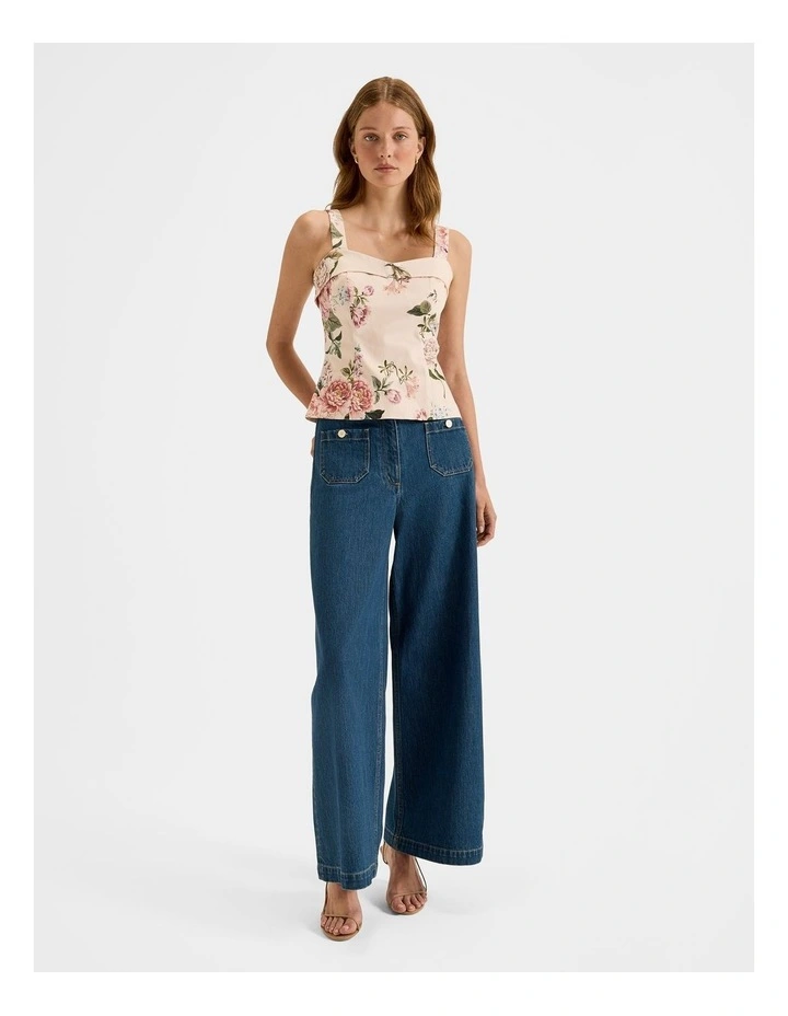 Sunset Rose Top in Multi image 6