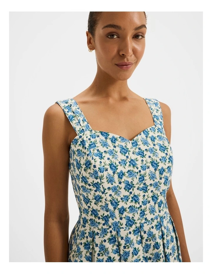 Diana Floral Sun Dress in Ivory image 5