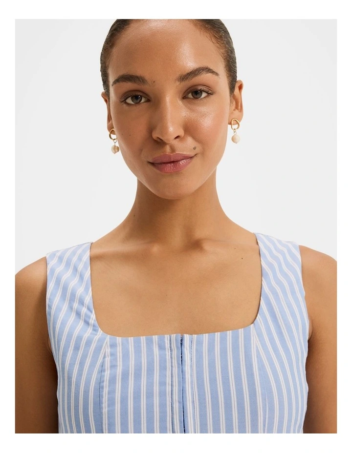 Ivy Sun Dress in Blue Stripe image 3