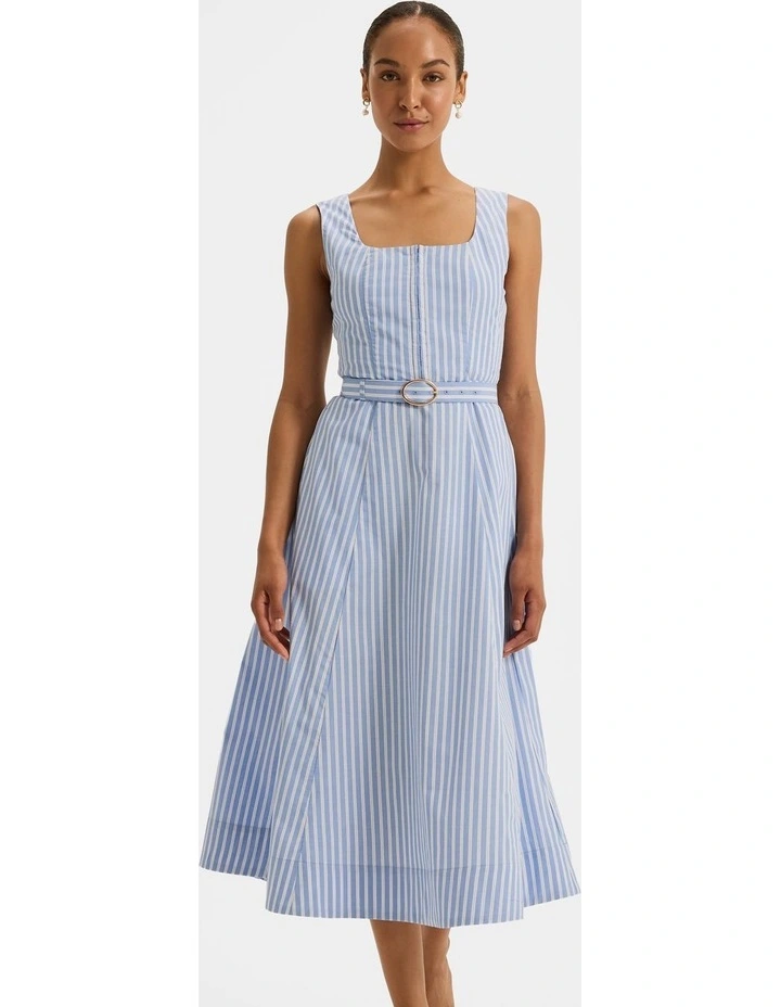 Ivy Sun Dress in Blue Stripe image 5