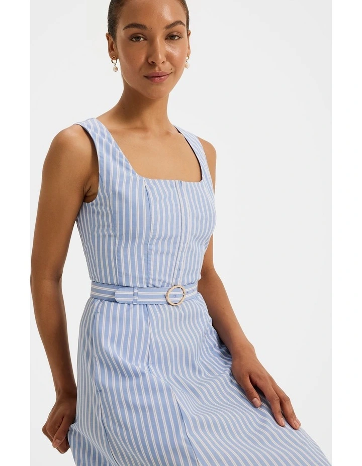 Ivy Sun Dress in Blue Stripe image 6