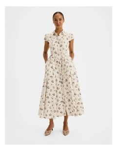 Eliza Shirt Dress in Ivory