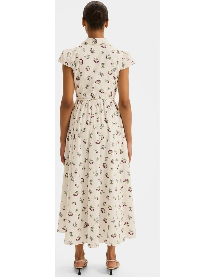 Eliza Shirt Dress in Ivory image 2