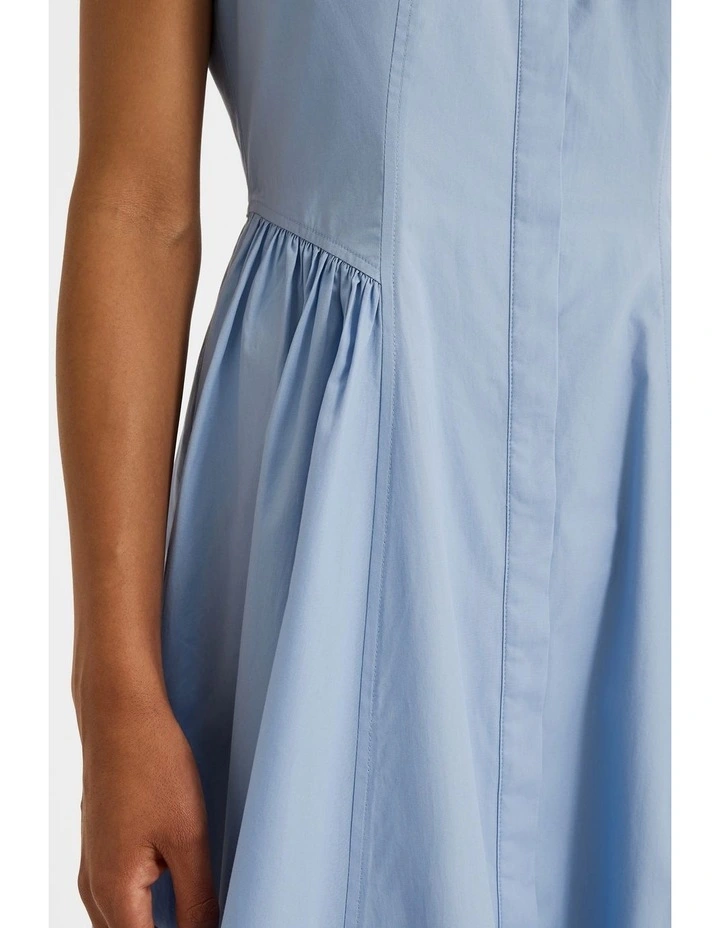 Colette Shirt Dress in Blue image 5