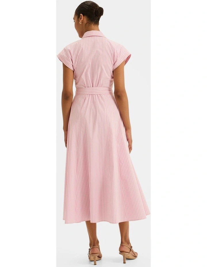 Candice Shirt Dress in Pink image 2