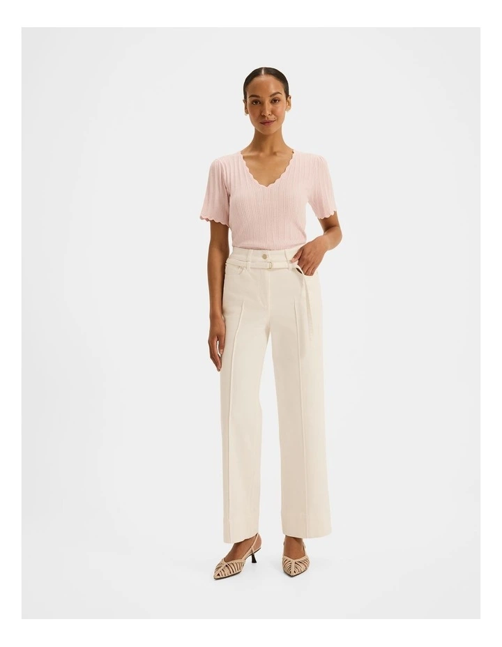 Valetta Knit Top in Blush Pink image 6