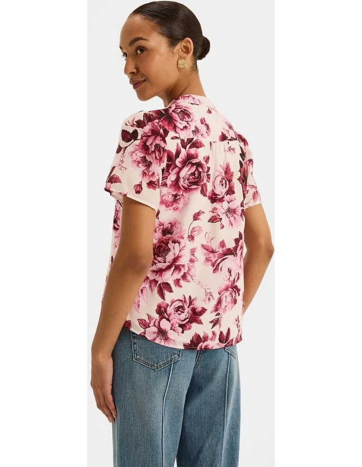 Edie Floral Blouse in Pink image 2