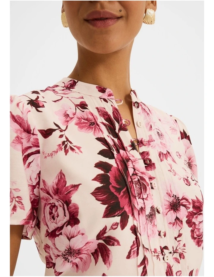 Edie Floral Blouse in Pink image 4