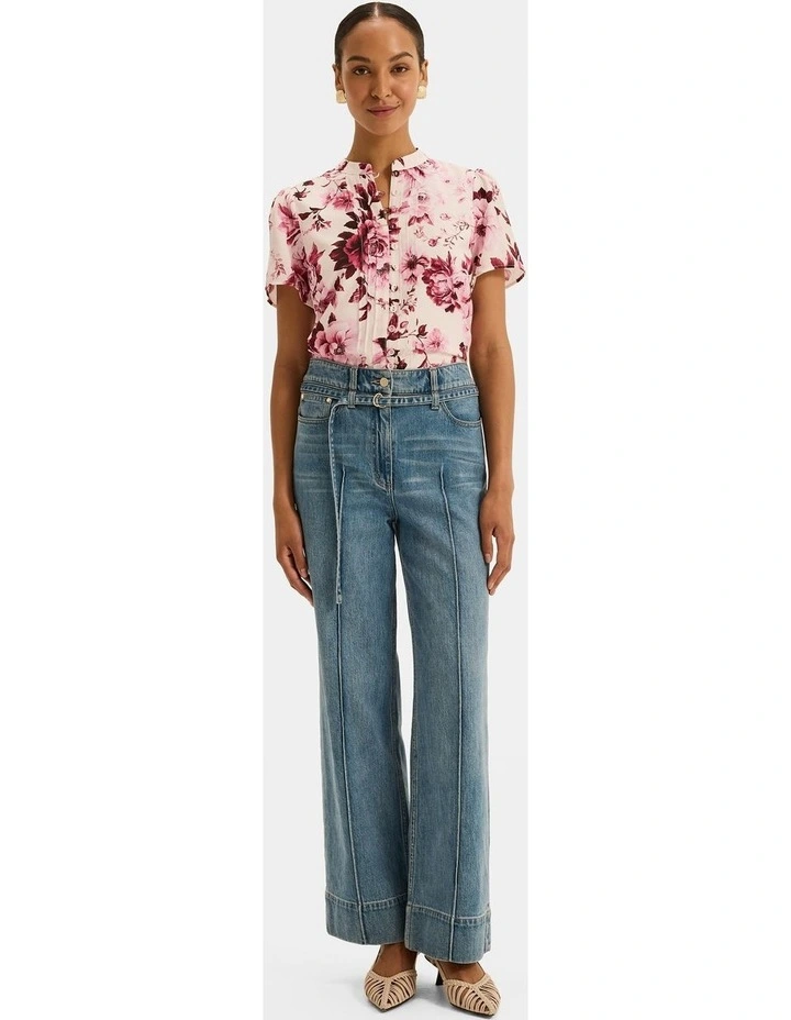 Edie Floral Blouse in Pink image 6