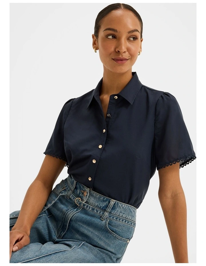 Eleanor Blouse in Ink image 1