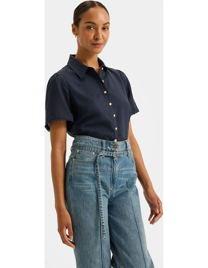 Eleanor Blouse in Ink image 3