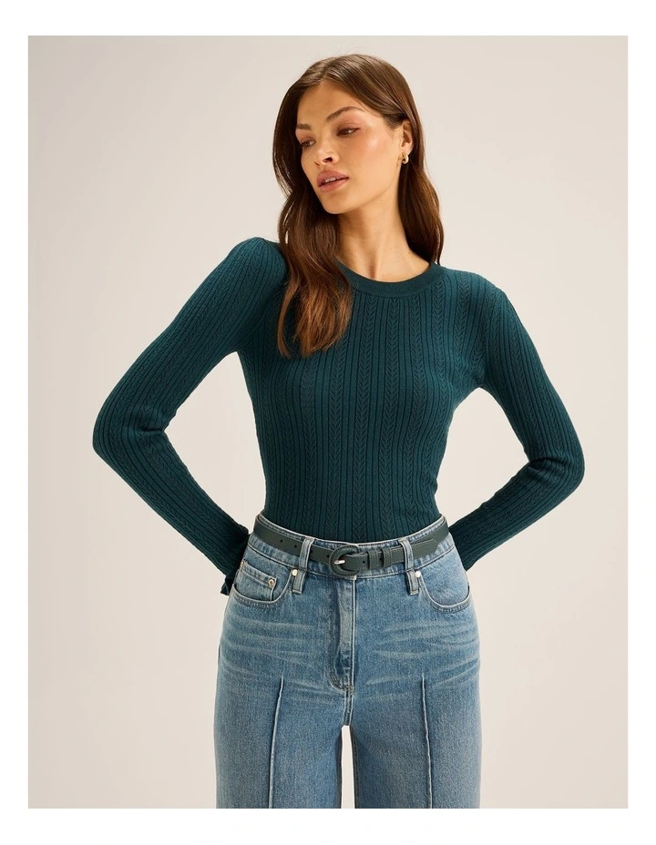 Rhea Belt in Dark Emerald image 2